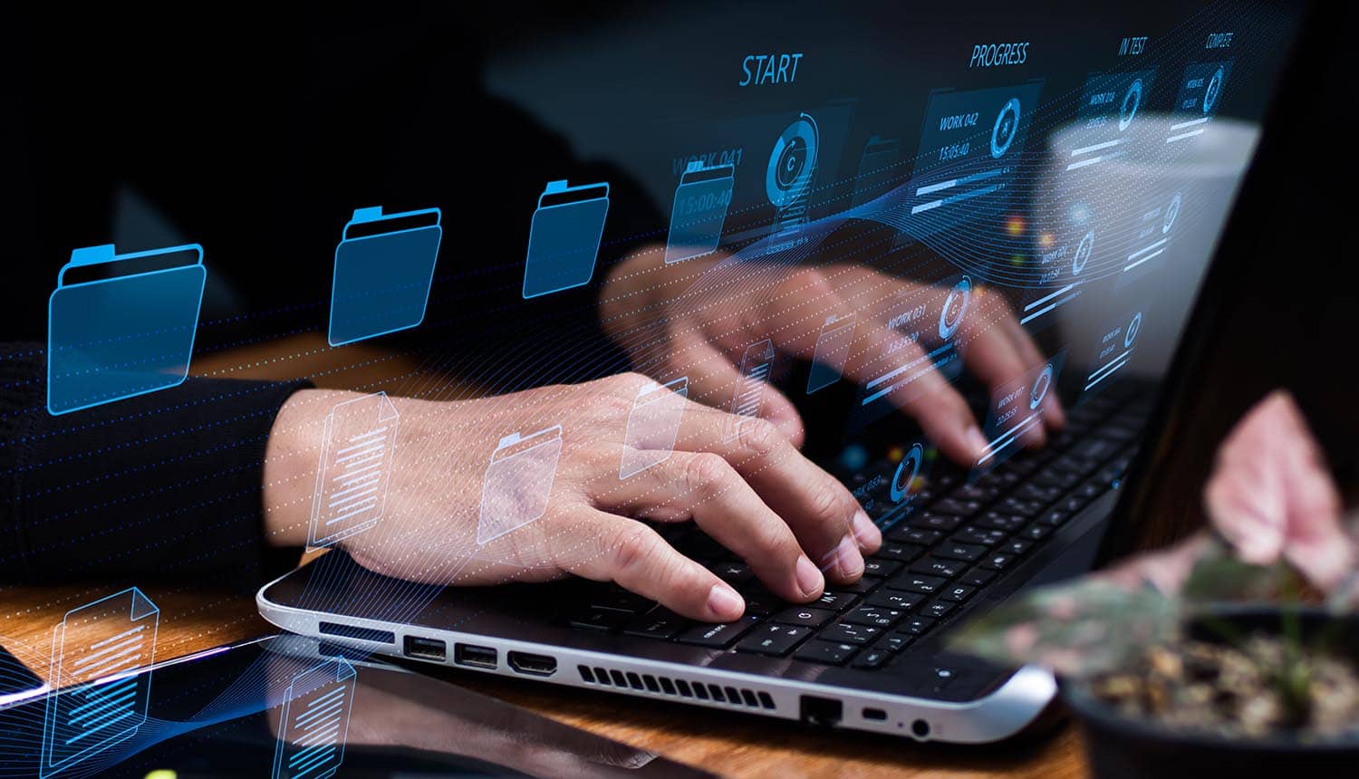 Developer working on laptop shows CI/CD platform security breach require customers to rotate secrets