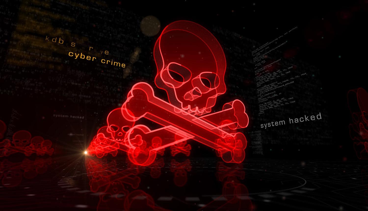 Skull and crossbones showing ransomware attack using old vulnerabilities