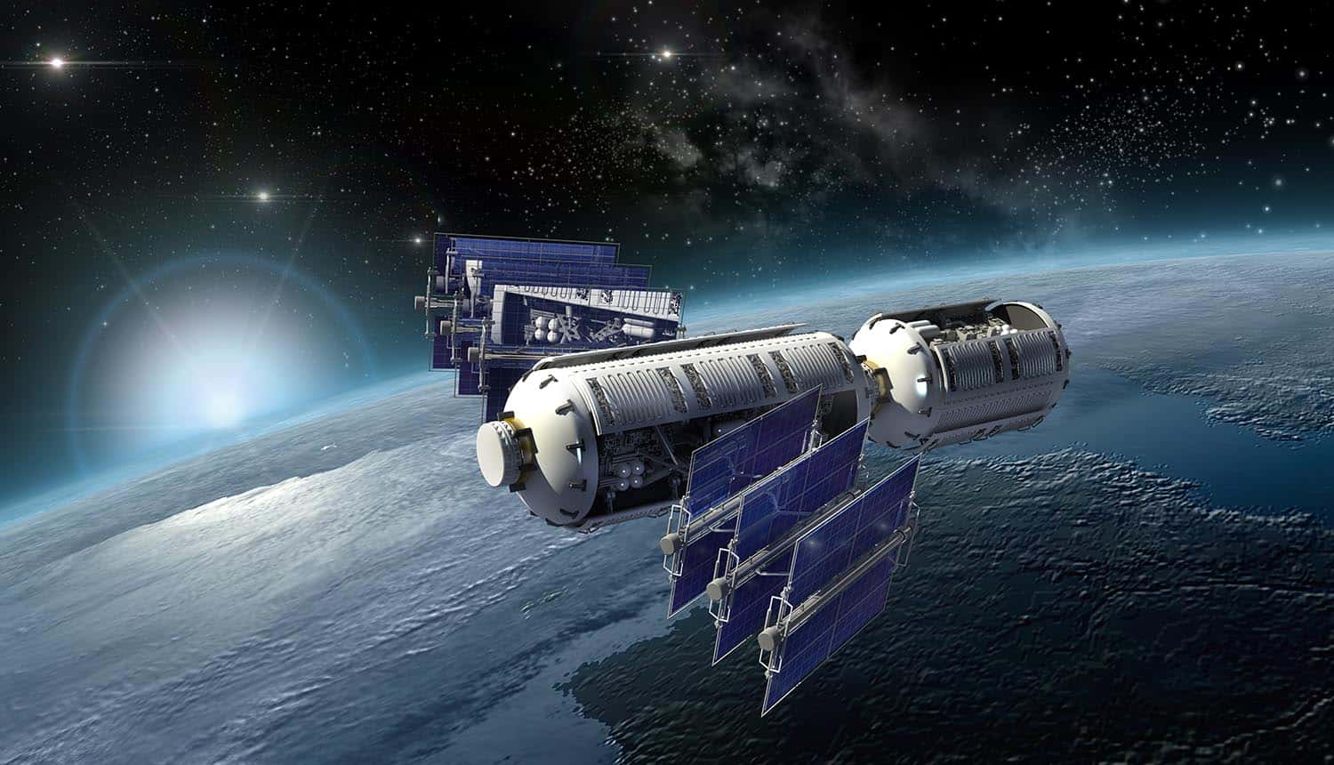 Satellite surveying Earth showing China's cyber capabilities