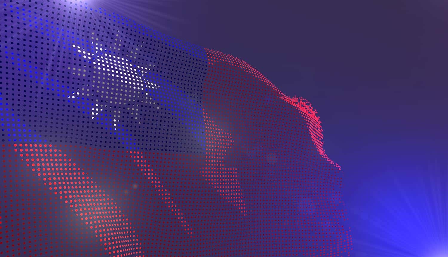 Digital Taiwan flag showing cyber defense against Chinese cyber attacks