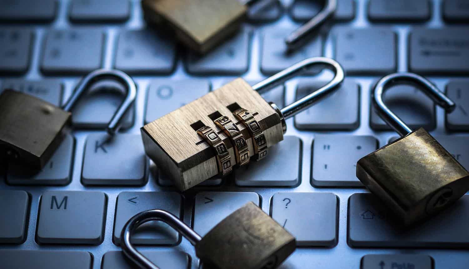 Security lock on computer keyboard showing Okta security breach