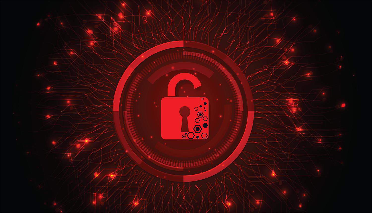 Red padlock against digital background showing ransomware gang SEC complaint for data breach