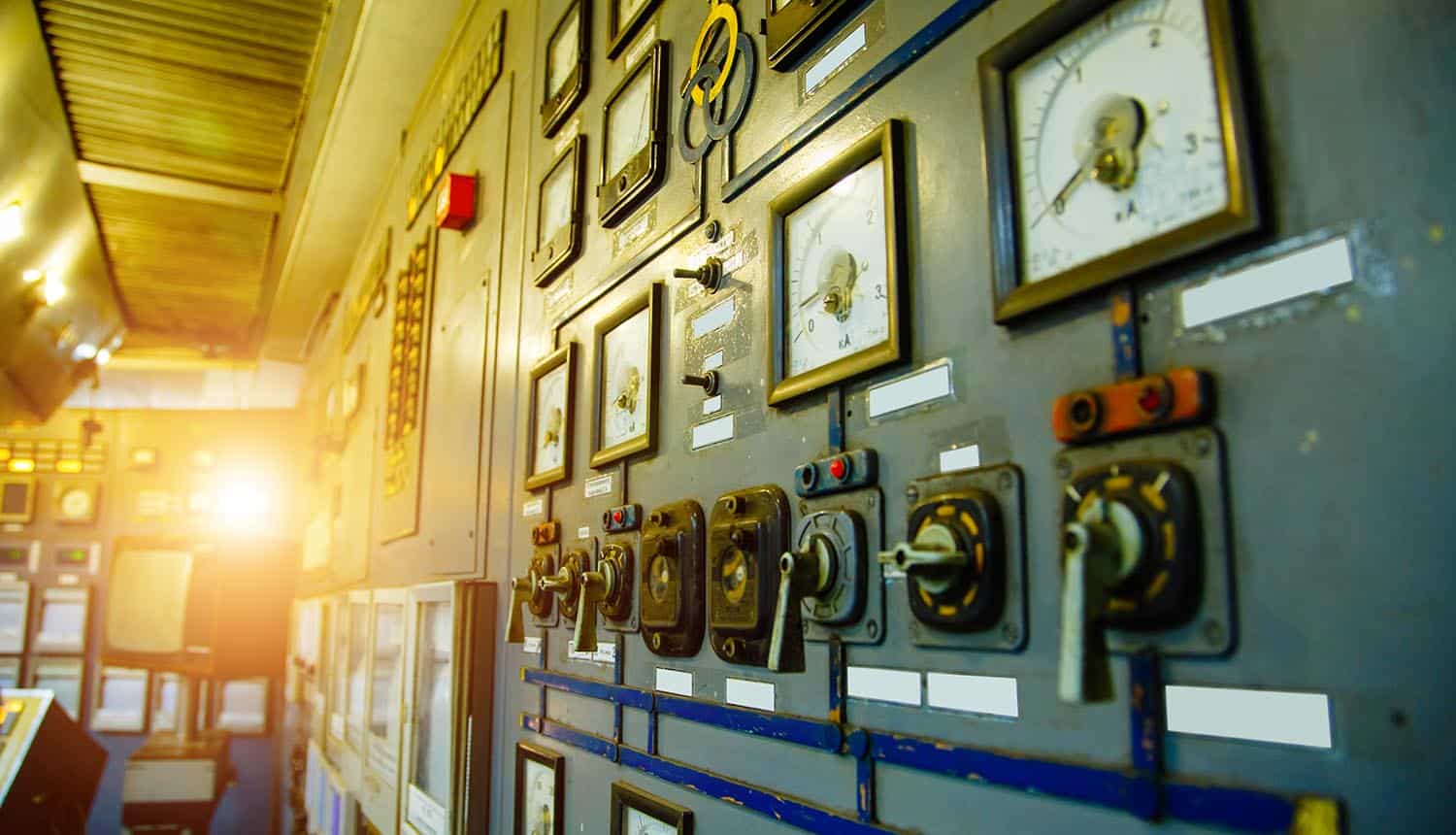 Control panel of water treatment plant showing Russian hackers cyber attack