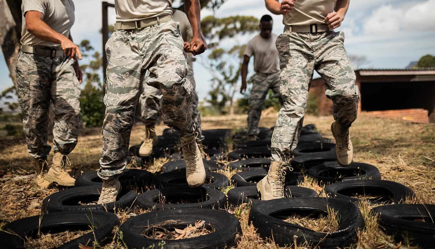 Military soldiers at training showing third party breach of UK armed forces