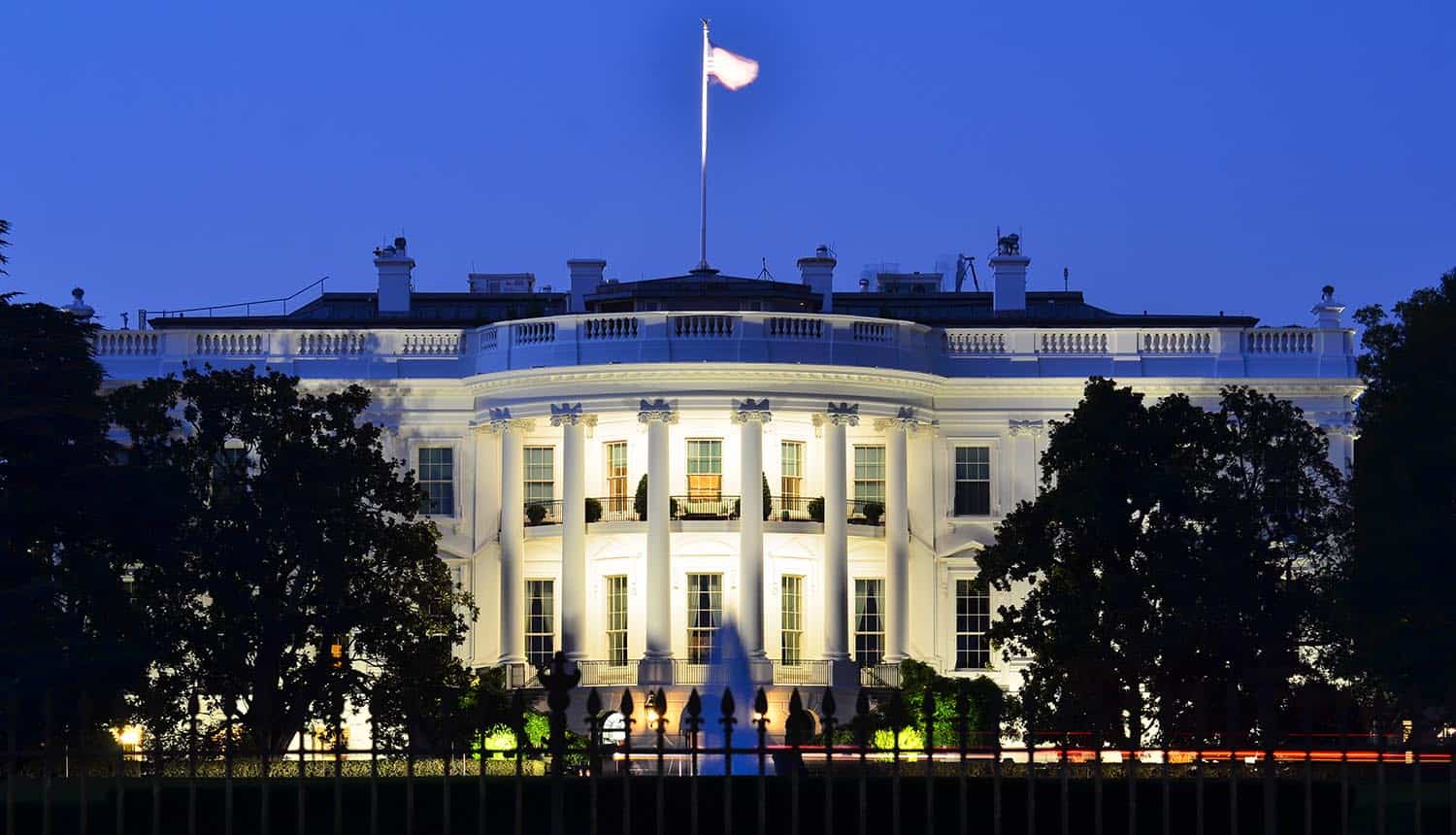 The White House showing cybersecurity executive order for federal agencies