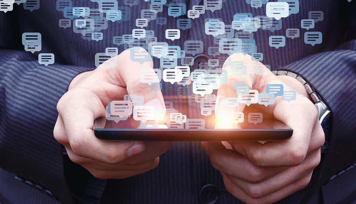 Messages over phone showing chat history database leak