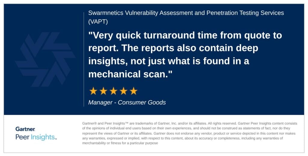 Gartner Peer Insight Review