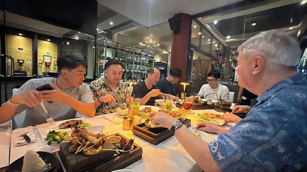 Dinner at Chandi, Company Retreat 2025 in Bali