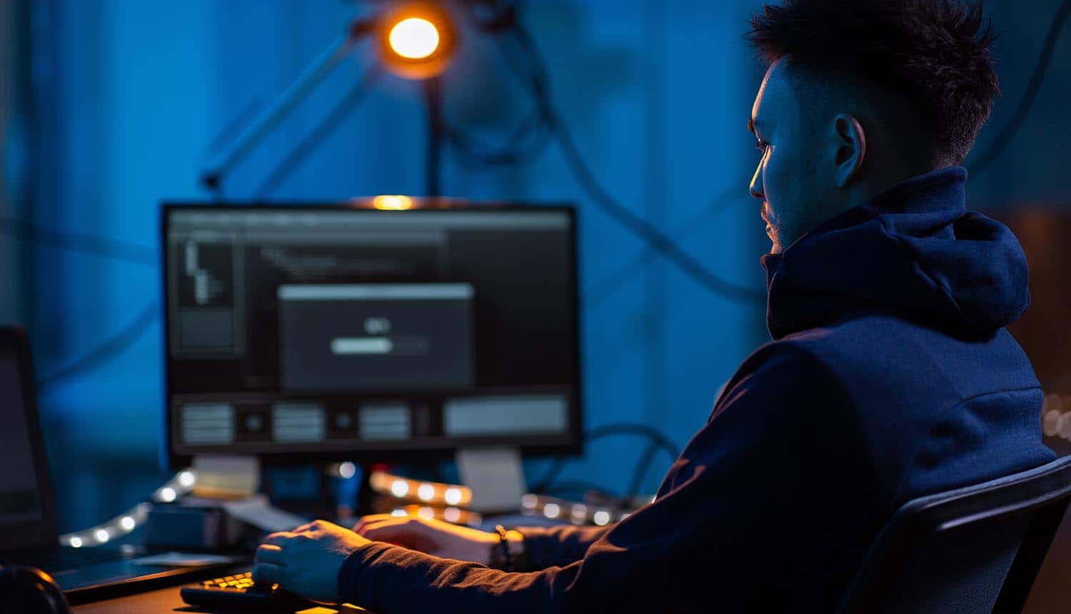 Chinese hacker working on machine showing zero-day exploit of VPN appliances