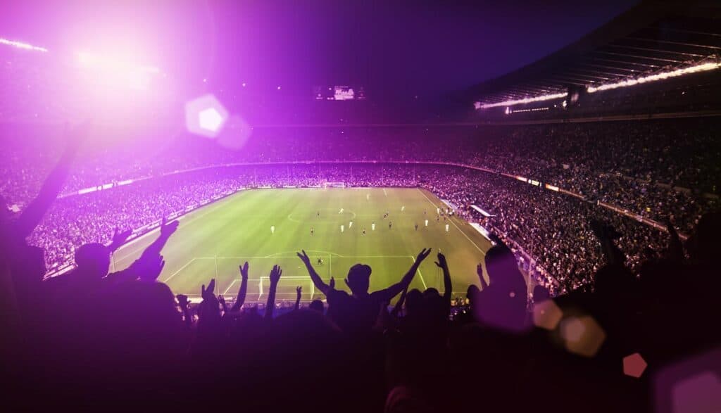 Soccer stadium showing API vulnerability for FIFA World Cup