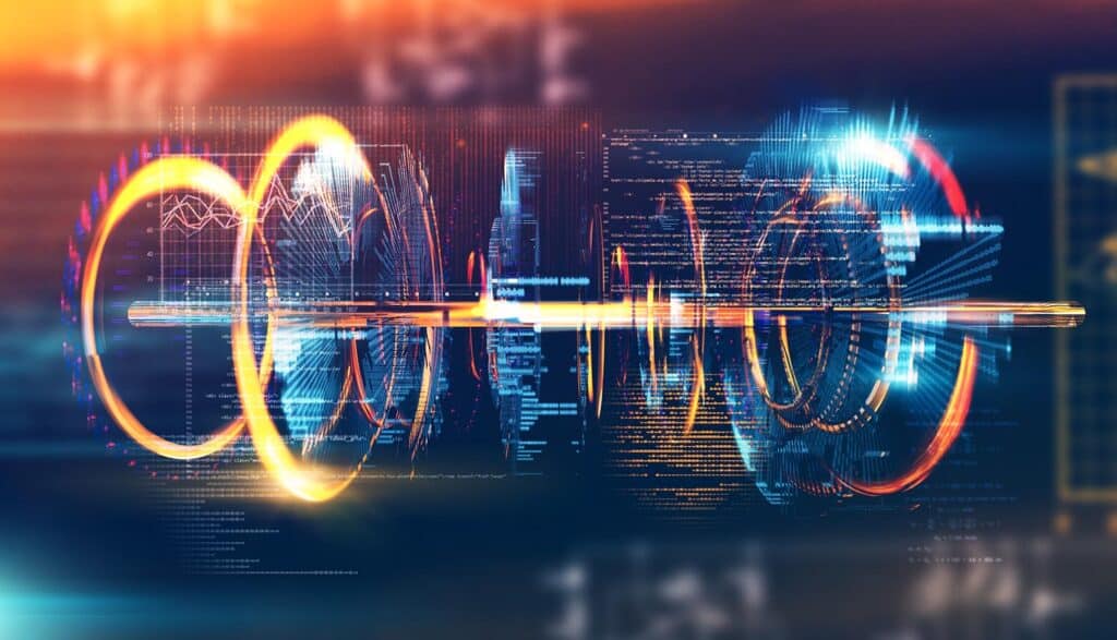 Digital code showing quantum safe cybersecurity certification