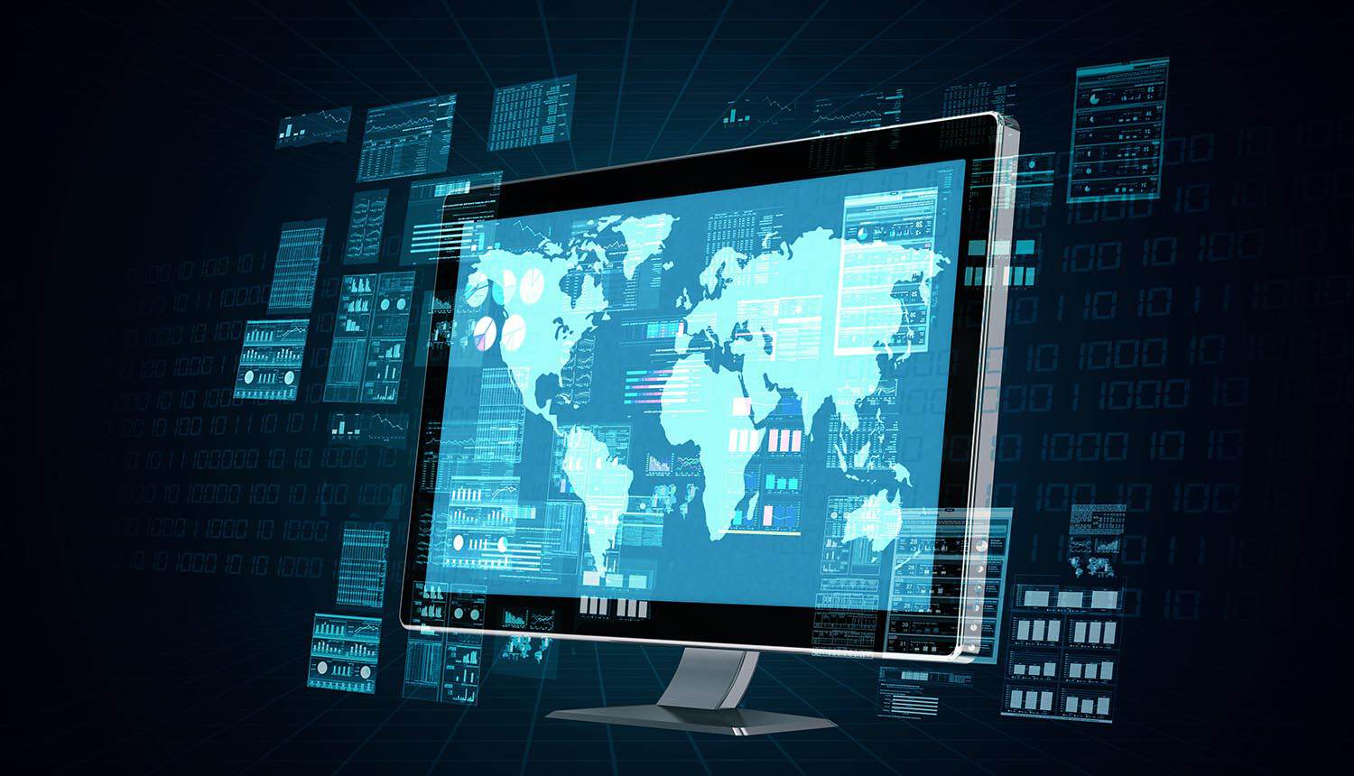 Global map on screen showing Mythos AI in cyber operations