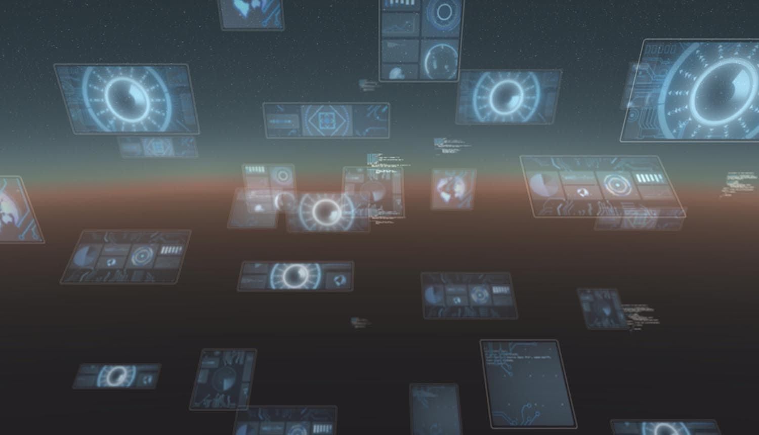 Digital screens showing AI agents digital IDs