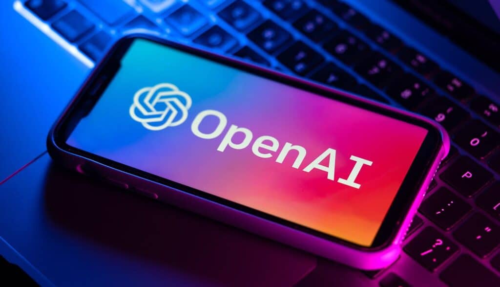 OpenAI logo on screen showing AI models going rogue