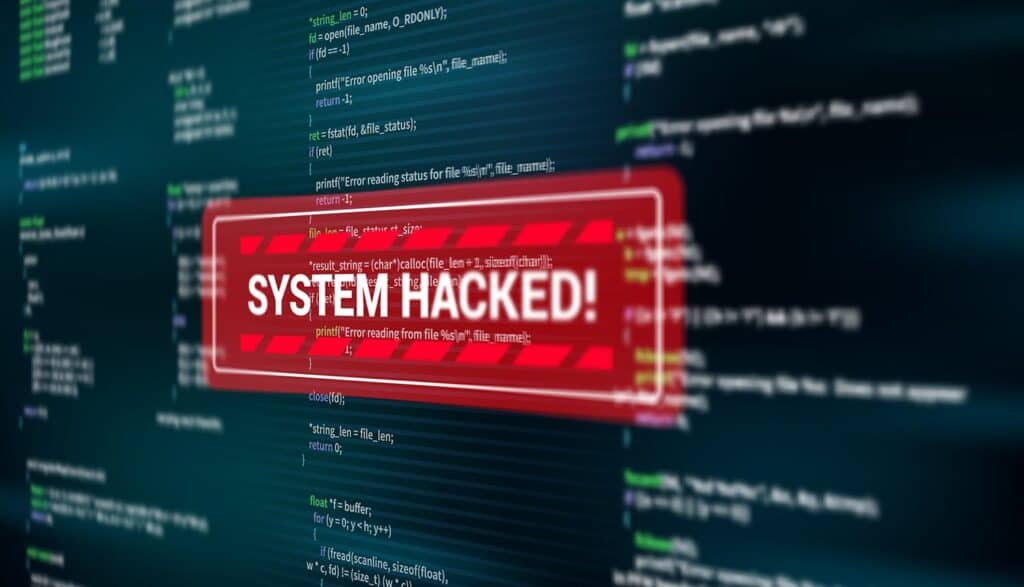 Warning alert message on screen showing AI incidents and NIST guidance
